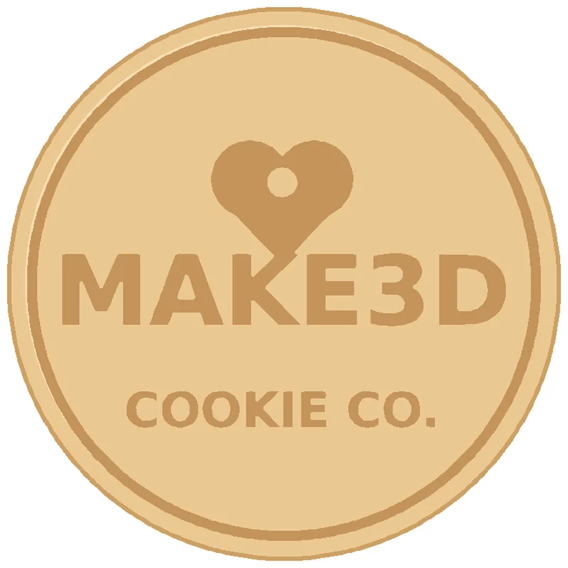 Preview of a cookie stamped with a custom logo